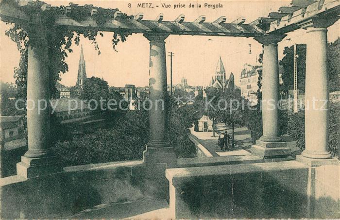 Metz  57 Moselle Vue prise de la Pergola