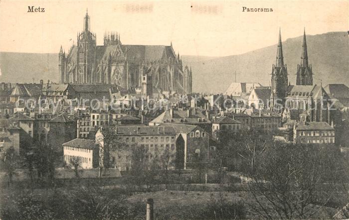 Metz  57 Moselle Panorama Eglise Cathedrale