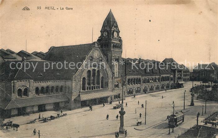Metz  57 Moselle La gare Bahnhof