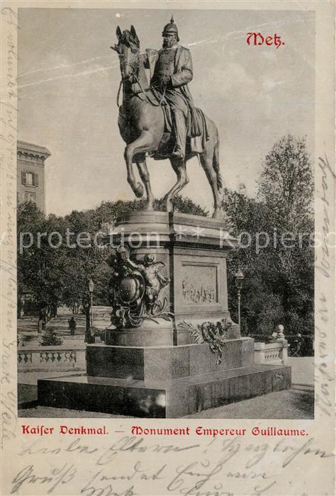 Metz  57 Moselle Monument Empereur Guillaume Kaiser Denkmal