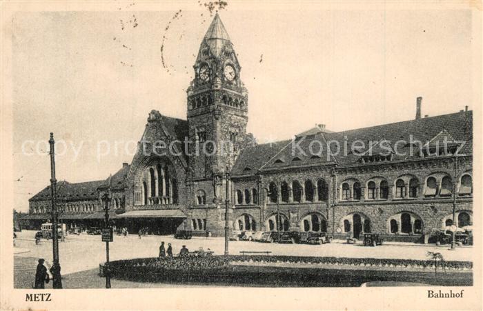Metz  57 Moselle La gare Bahnhof