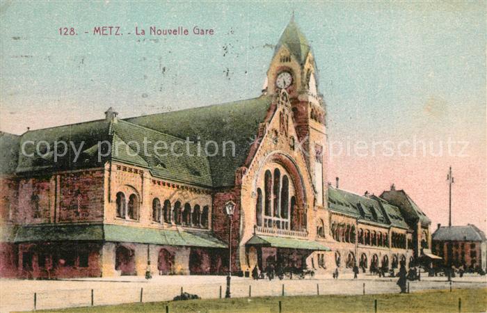 Metz  57 Moselle Nouvelle Gare Bahnhof