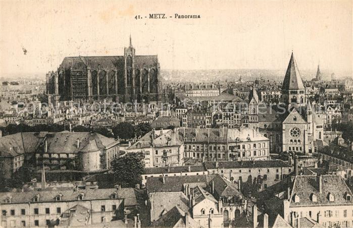 Metz  57 Moselle Panorama Cathedrale Eglise