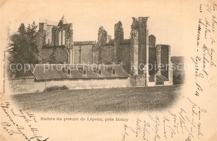 Donzy Ruines du prieuré de Lépeau