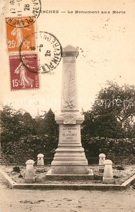 Planchez Monument aux Morts Kriegerdenkmal