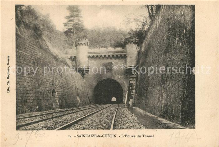 Saincaize-Meauce Chemin de fer Entrée du Tunnel