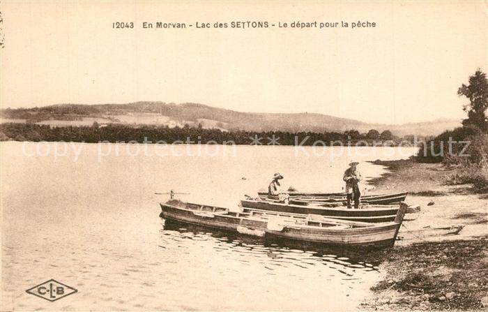 Lac des Settons Départ pour la pêche