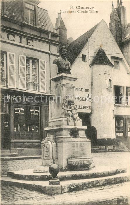 Clamecy Nievre Monument Claude Tillier