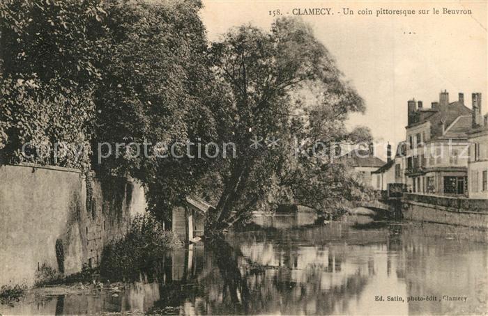 Clamecy Nievre Un coin pittoresque sur le Beuvron