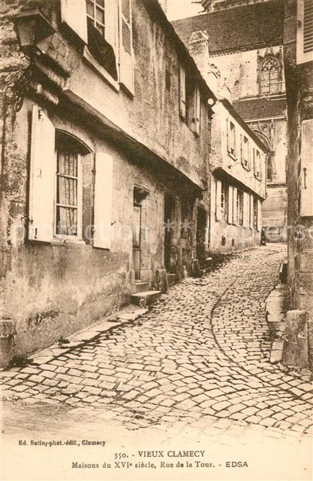 Vieux Clamecy Maisons du XVIe siècle Rue de la Tour