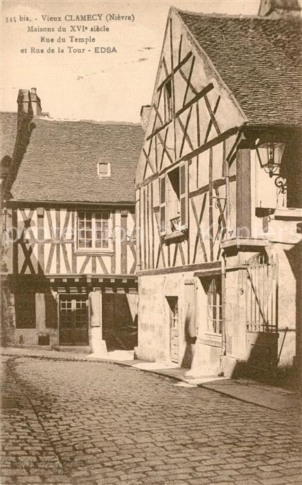 Vieux Clamecy Maisons du XVIe siècle Rue du Temple et