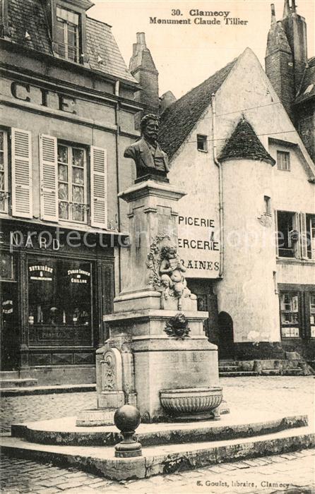 Clamecy Nievre Monument Claude Tillier