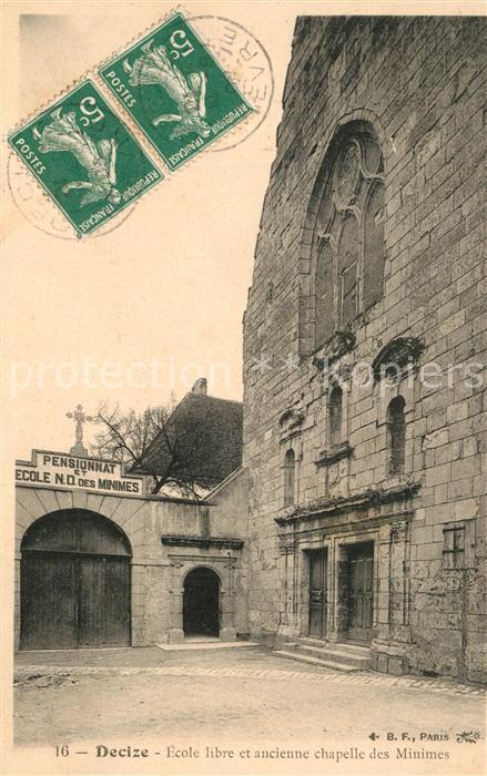 Decize Ecole libre et ancienne Chapelle des Minimes