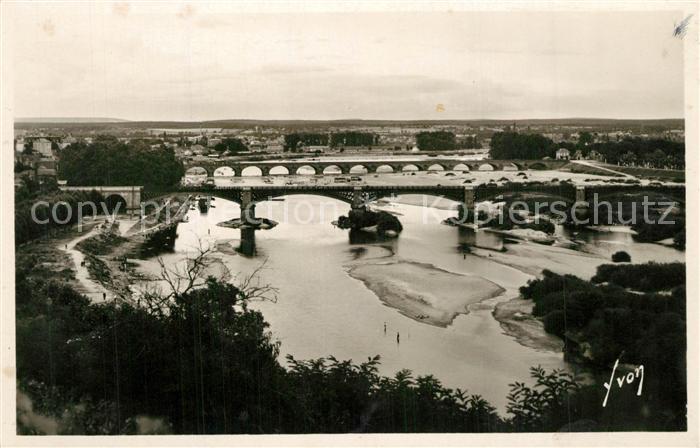 Nevers 58 La Loire et les deux ponts
