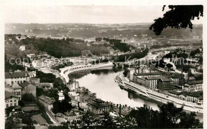 Lyon France Vue panoramique sur la Saône