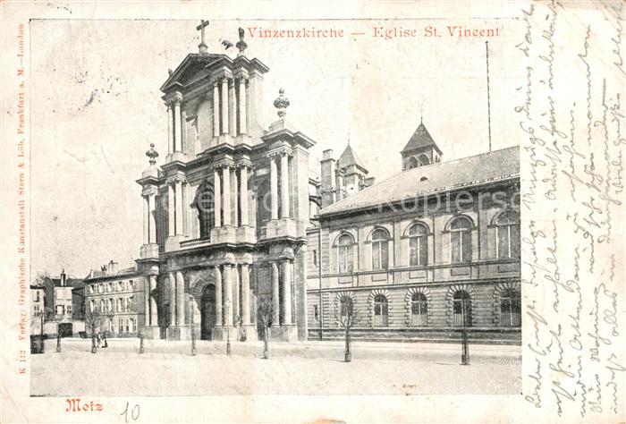 Metz  57 Moselle Eglise Saint Vincent Vinzenzkirche