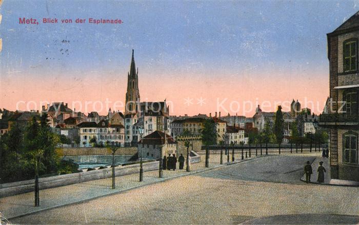 Metz  57 Moselle Blick von der Esplanade