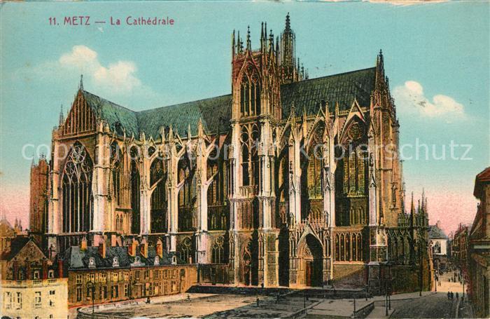 Metz  57 Moselle La Cathedrale Dom