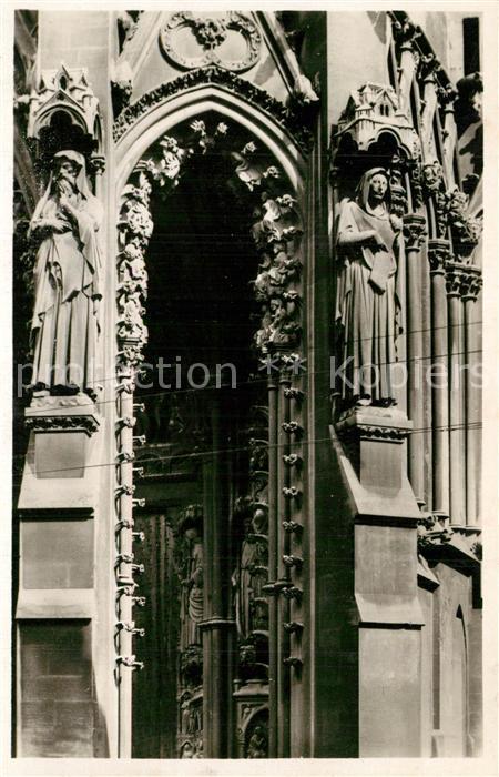 Metz 57 Moselle Portail de la Cathedrale Statue du Prophète Daniel