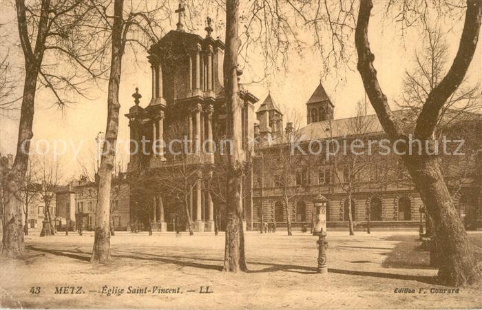 Metz 57 Moselle Eglise Saint Vincent