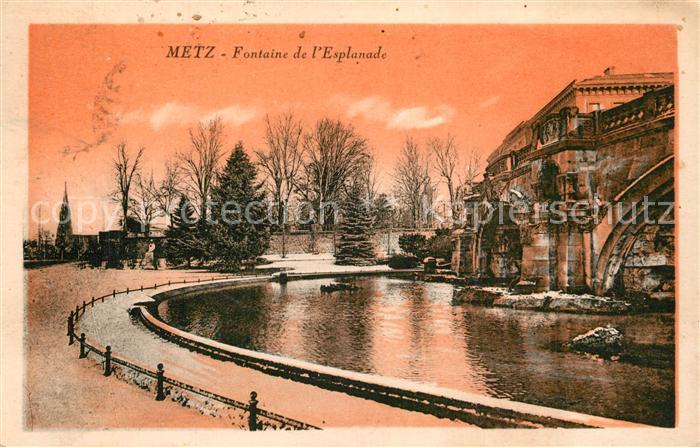 Metz  57 Moselle Fontaine de l'Esplanade