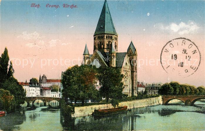 Metz  57 Moselle Temple Protestant Evangelische Kirche