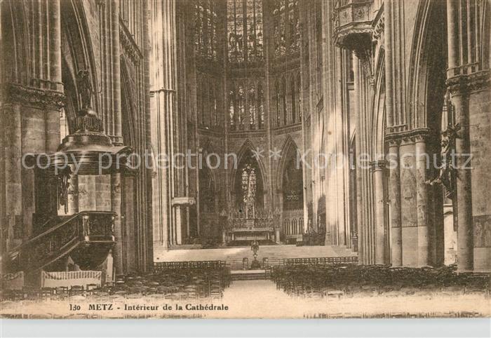 Metz 57 Moselle Intérieur de la Cathedrale Dom Innenansicht
