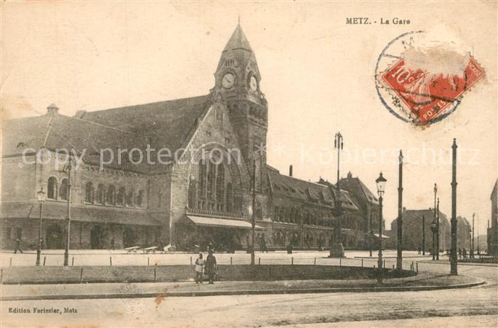 Metz 57 Moselle La gare Bahnhof
