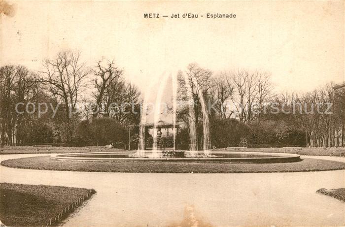 Metz 57 Moselle Jet d Eau Esplanade