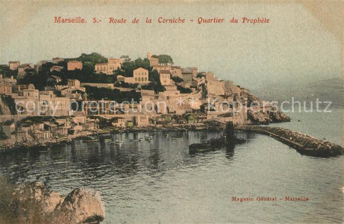 Marseille Bouches-du-Rhone Route de la Corniche Quartier du Prophète