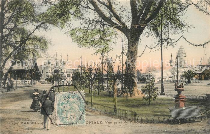 Marseille Bouches-du-Rhone Exposition Internationale vue prise de