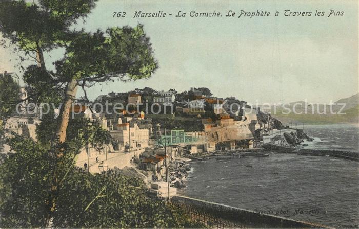 Marseille Bouches-du-Rhone Route de la Corniche Quartier du Prophè