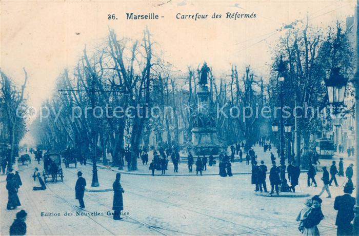 Marseille Bouches-du-Rhone Carrefour des Réformés Monument