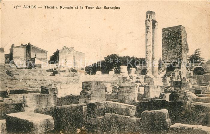 Arles Bouches-du-Rhone Théâtre Romain et la Tour des Sarrazins