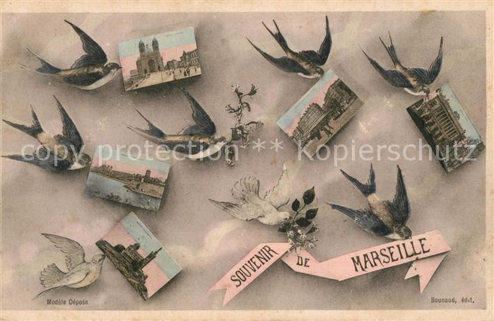 Marseille Bouches-du-Rhone Sehenswürdigkeiten der Stadt Briefschwa