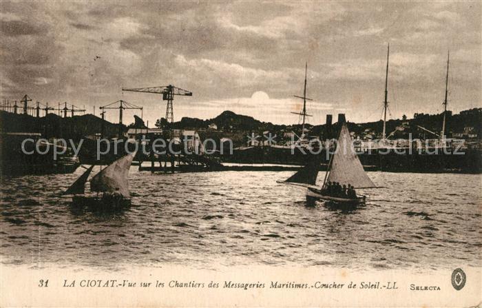 La Ciotat Coucher de Soleil Port Bateaux