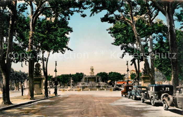 Aix-en-Provence Cours Mirabeau et la Grande Fontaine