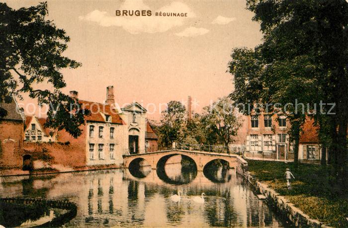 Bruges BRUGGE Belgie Le Béguinage Pont