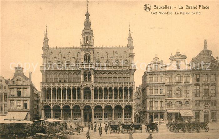 Bruxelles Bruessel La Grand  Place Maison du Roi Marché
