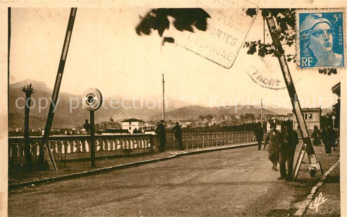 Hendaye Pyrenees Atlantiques Pont International Douanes