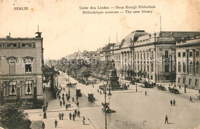 Berlin Neue Koenigliche Bibliothek Denkmal Kriegsgefangenensendung