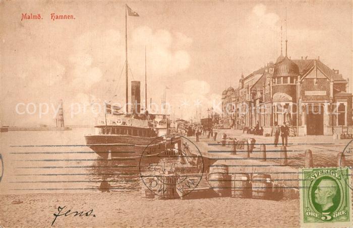 Malmoe Hamnen Hafen Dampfer