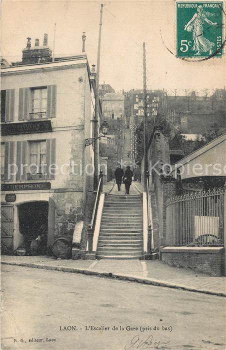 Laon Aisne Escalier de la Gare