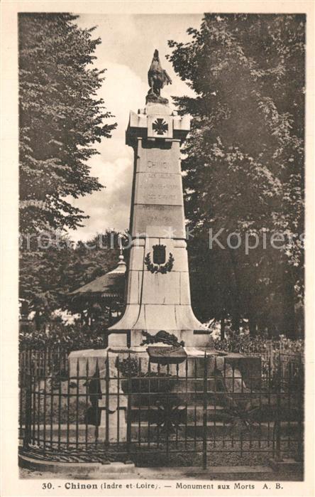 Chinon Indre et Loire Monument aux Morts Kriegerdenkmal