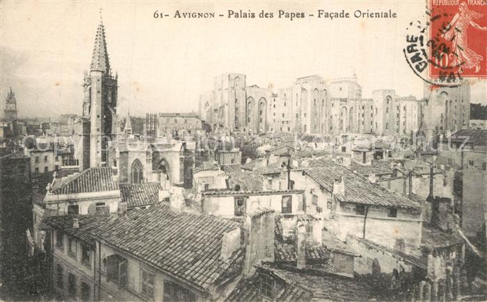 Avignon Vaucluse Palais des Papes facade orientale