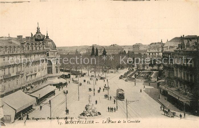 Montpellier Herault Place de la Comédie Monument