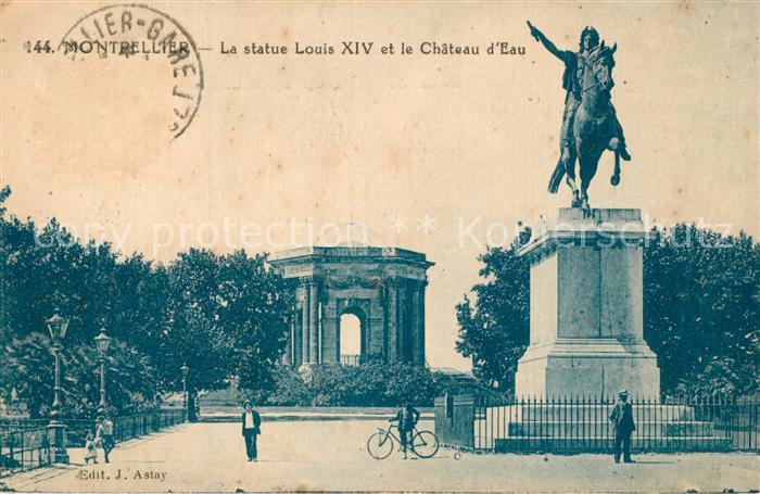 Montpellier Herault Statue Louis XIV Monument Chateau d_Eau