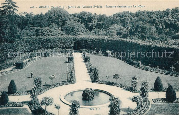 Meaux Seine et Marne Jardin de l'ancien Evêché