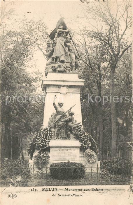 Melun Seine et Marne Monument aux Enfants de Seine et Marne