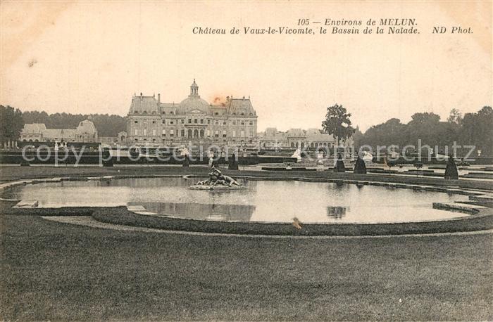 Melun Seine et Marne Chateau de Vaux le Vicomte Bassin de la Naiade